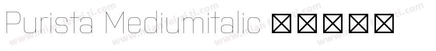 Purista Mediumitalic字体转换